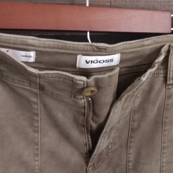 Vigoss Women's Olive Trouser Pants - Picture 2 of 8